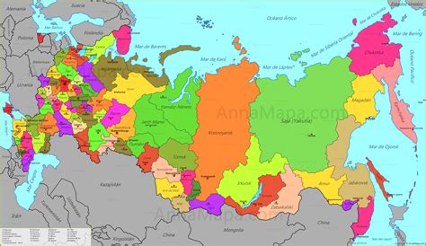 Mapa Rusia | threeblindants.com