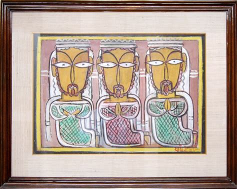 Prof. Aloke Kumar - The Three Magi. From the Christ Series. Jamini Roy ...