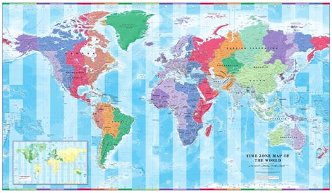 Time Zone World Map Printable