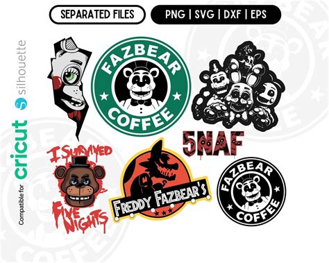 Five Nights at Freddys Svg Png Bundle, FNAF Svg Png, Five Nights at ...