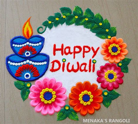 Diwali Rangoli Designs With Diya