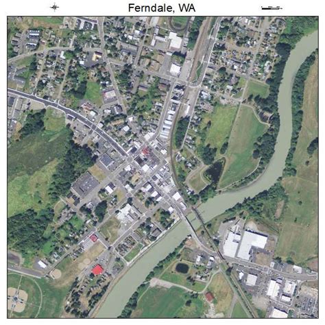 Aerial Photography Map of Ferndale, WA Washington