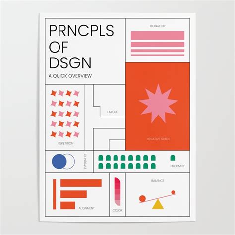 Principles of Design Poster by valeriedesigns | Society6