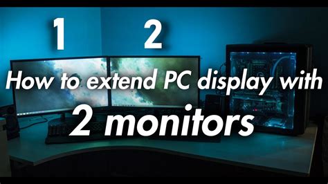 Tutorial - How to extend your Desktop PC display with 2 monitors - YouTube