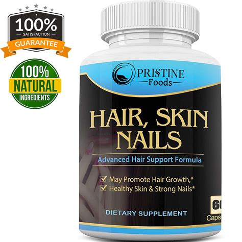 Pristine Food's Hair, Skin, Nails Vitamins – Biotin to Make Your Hair ...