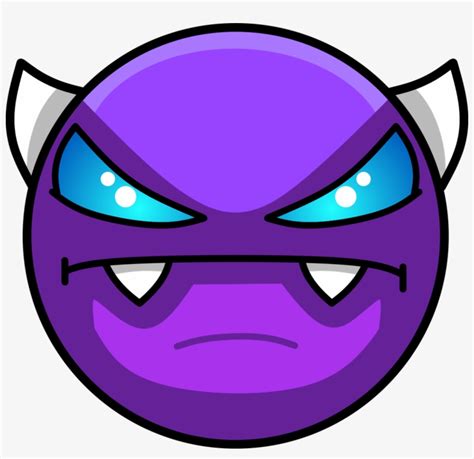 Geometry Dash Easy Demon Face Transparent PNG - 1100x1014 - Free ...