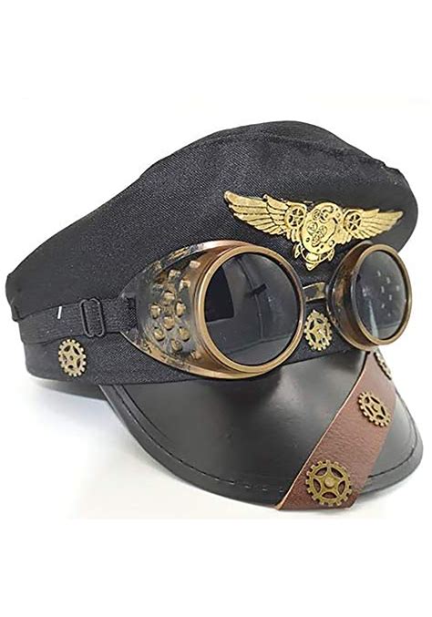 Steampunk Pilot Hat With Aviator Glasses | ubicaciondepersonas.cdmx.gob.mx