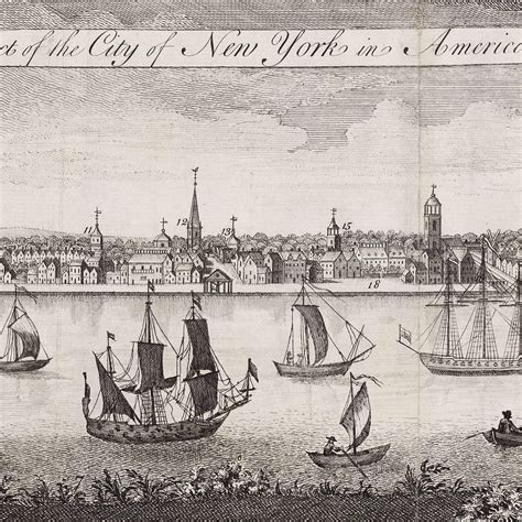 An early view of New York City, based on an earlier, unobtainable work ...