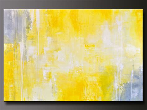 Abstract in Yellow 13 Abstract Acrylic Painting