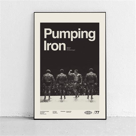 Pumping Iron Poster - alternative movie poster – Sandgrain Studio