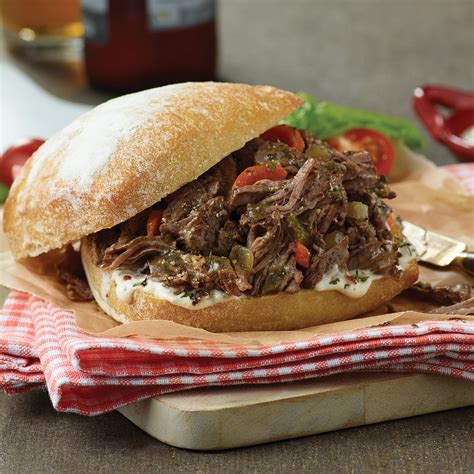 Easy Chicago Style Italian Beef Sandwich Recipe from H-E-B