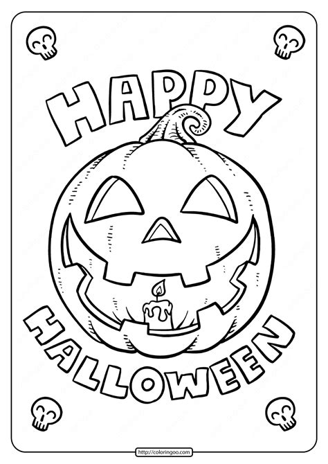 Happy Halloween Coloring Pages