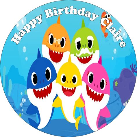 Baby Shark Edible Cake Topper