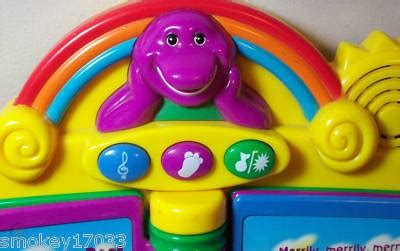 Mattel Barney Sing 'n Play Songbook piano MUSIC SING | #127082816