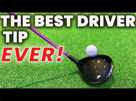 Possibly the BEST Driver Swing Tip EVER! - YouTube | Golf driver swing ...