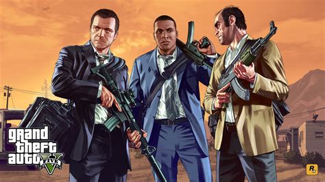 Grand Theft Auto 5 poster, Grand Theft Auto V, Rockstar Games, video ...