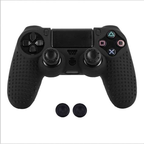 PS4 Controller Soft Silicone Protective Cover Black | BIG W