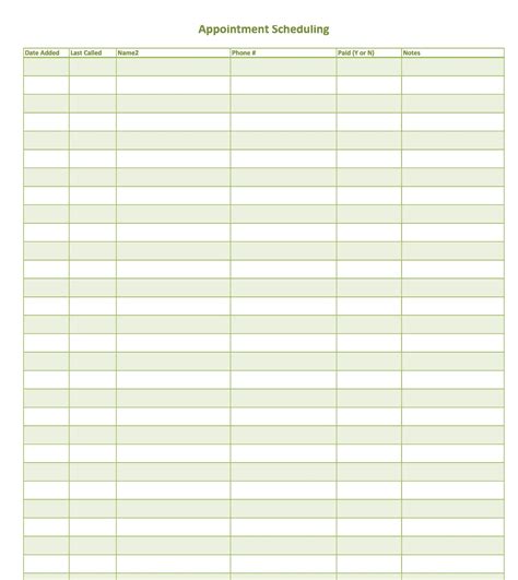 45 Printable Appointment Schedule Templates [& Appointment Calendars]