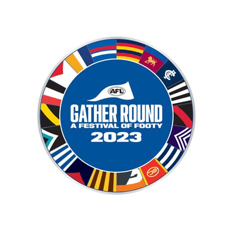 AFL Gather Round Logo Pin 2023 Badge