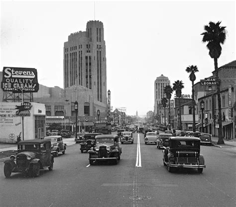 Wilshire Boulevard, Los Angeles (ca. 1935) | California Vintage ...