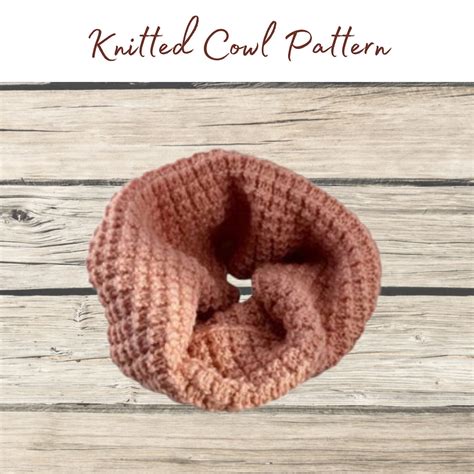 Circle Scarf Knitting Pattern. Pdf Pattern Only - Etsy