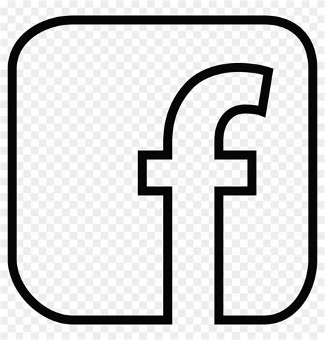 Facebook Logo Clipart Black And White - Facebook Vector Logo White ...