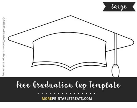 Graduation Cap Template – Large | Graduation cap, Graduation templates ...