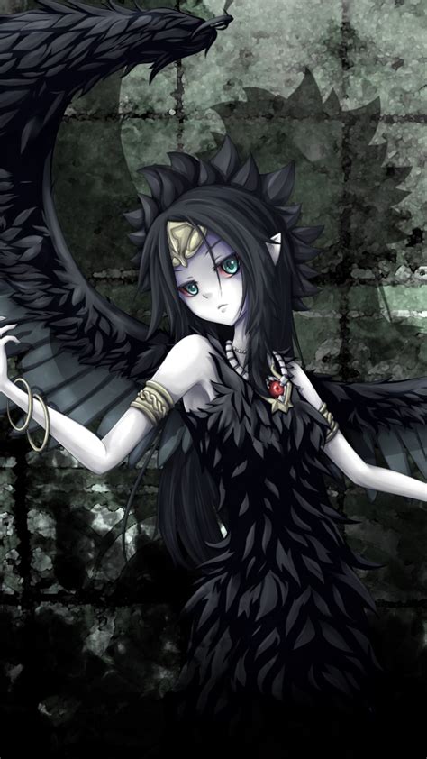 Anime Girl Black Wings Wallpapers - Wallpaper Cave