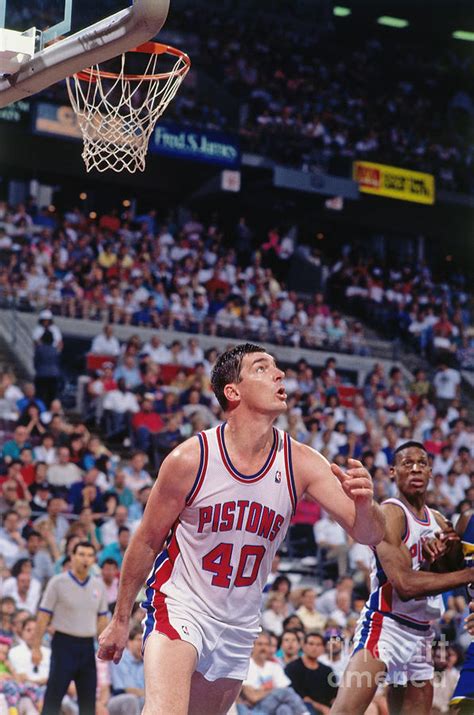 Detroit Pistons Bill Laimbeer Photograph by Allen Einstein - Fine Art ...