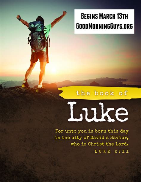 Introducing the Book of Luke – Good Morning Guys