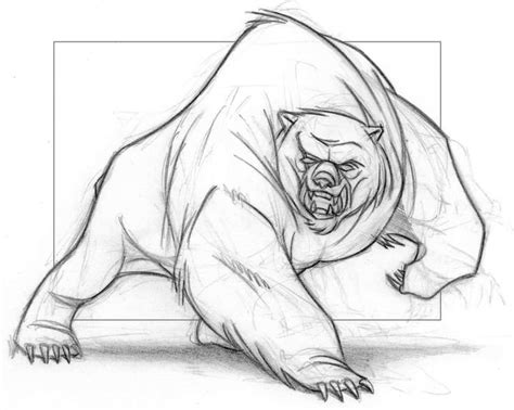 Angry Bear | Bear drawing, Bear character design, Drawing reference poses