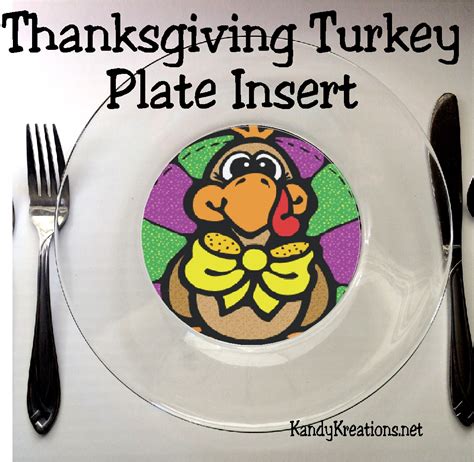 DIY Party Mom: Thanksgiving Turkey Plate Insert Printable