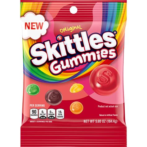 Skittles Gummies Peg Bag 12/ 5.8oz | Frank Silva & Sons