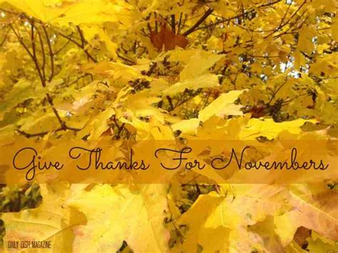 Free November Calendar and Give Thanks Printable - Daily Dish Magazine