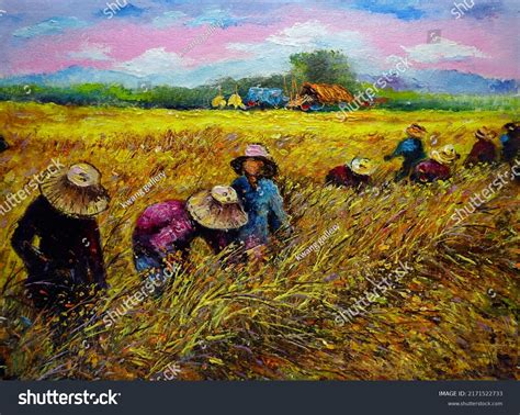 757 Rice Harvest Painting Images, Stock Photos & Vectors | Shutterstock