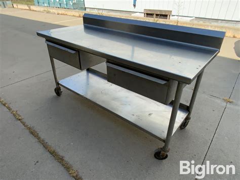 Stainless Steel Work Table W/Drawers BigIron Auctions