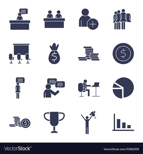 People flat style icon set design Royalty Free Vector Image