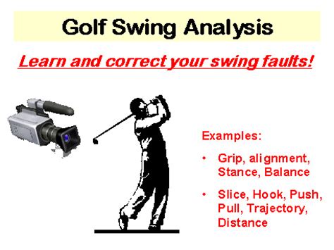 Golf swing analysis process and information