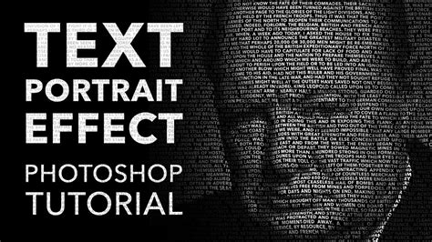 Text Portrait Effect Photoshop Tutorial - Creative's Toolbox