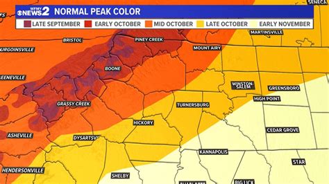 When will the leaves change? North Carolina Fall Color Guide ...