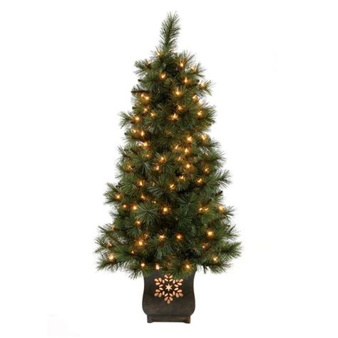 Holiday Living 4-ft Pre-Lit Artificial Christmas Tree with 150 Constant ...