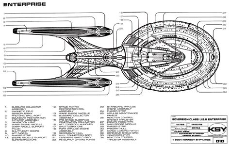 Sovereign Class Starship Schematics