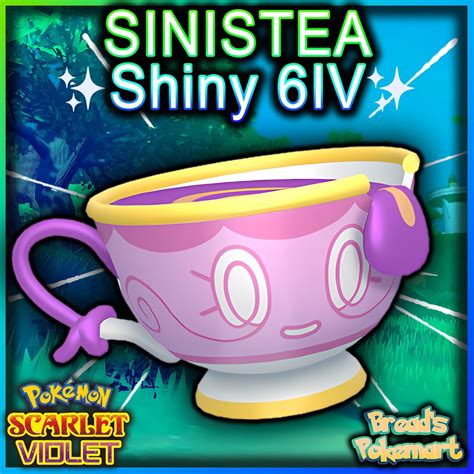 SINISTEA Shiny 6IV / Pokemon Scarlet and Violet / Lv1 Ready to - Etsy