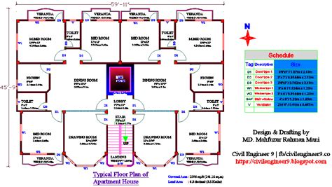 AutoCAD 2d Floor Plan for House Free Download