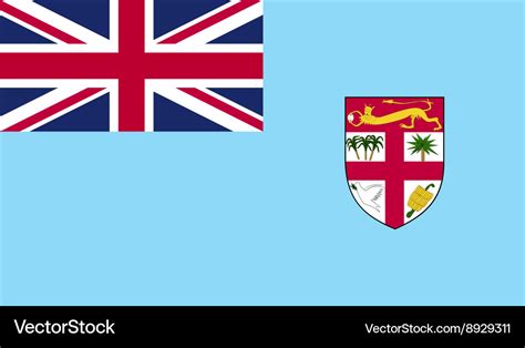 Fiji flag image Royalty Free Vector Image - VectorStock