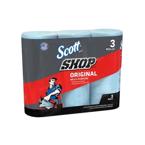 Scott Shop Towels (3 Rolls/Pack)-75143 - The Home Depot