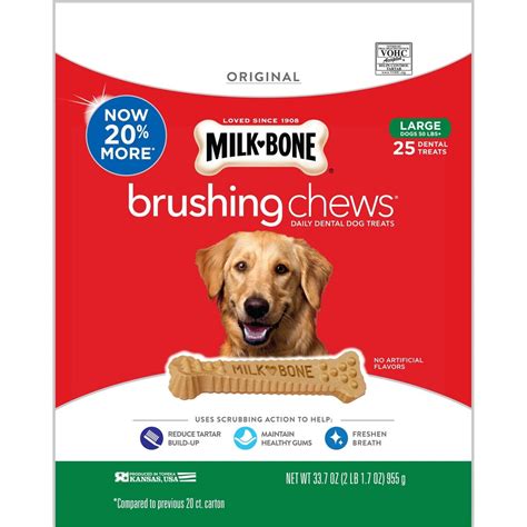 Shop Now For The Milk-Bone Beef Brushing Chews Daily Chicken Dental Dog ...