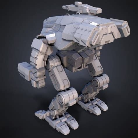 Download free STL file FanArt Battletech Marauder 3D Model Assembly Kit ...