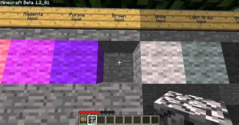 Minecraft Wool Color Chart