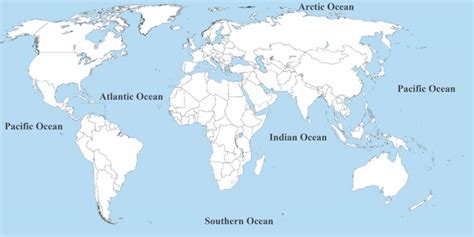 The Five Oceans Map